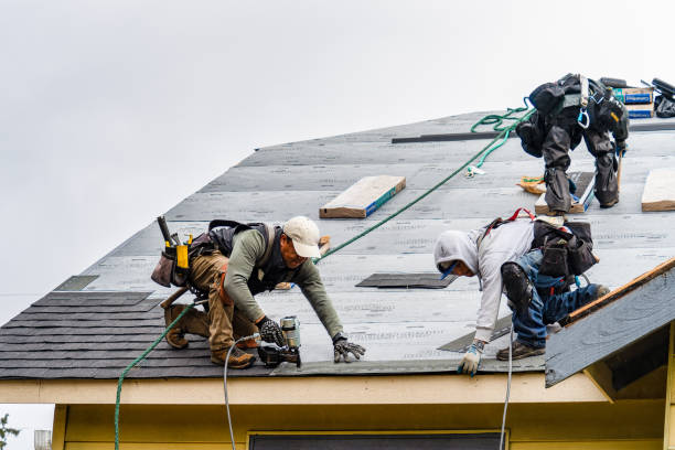 Professional Gutter Installation technician working in Hollywood, SC